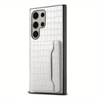 CrocElite Pro – Crocodile Texture Card Holder Case for Galaxy S Ultra Series