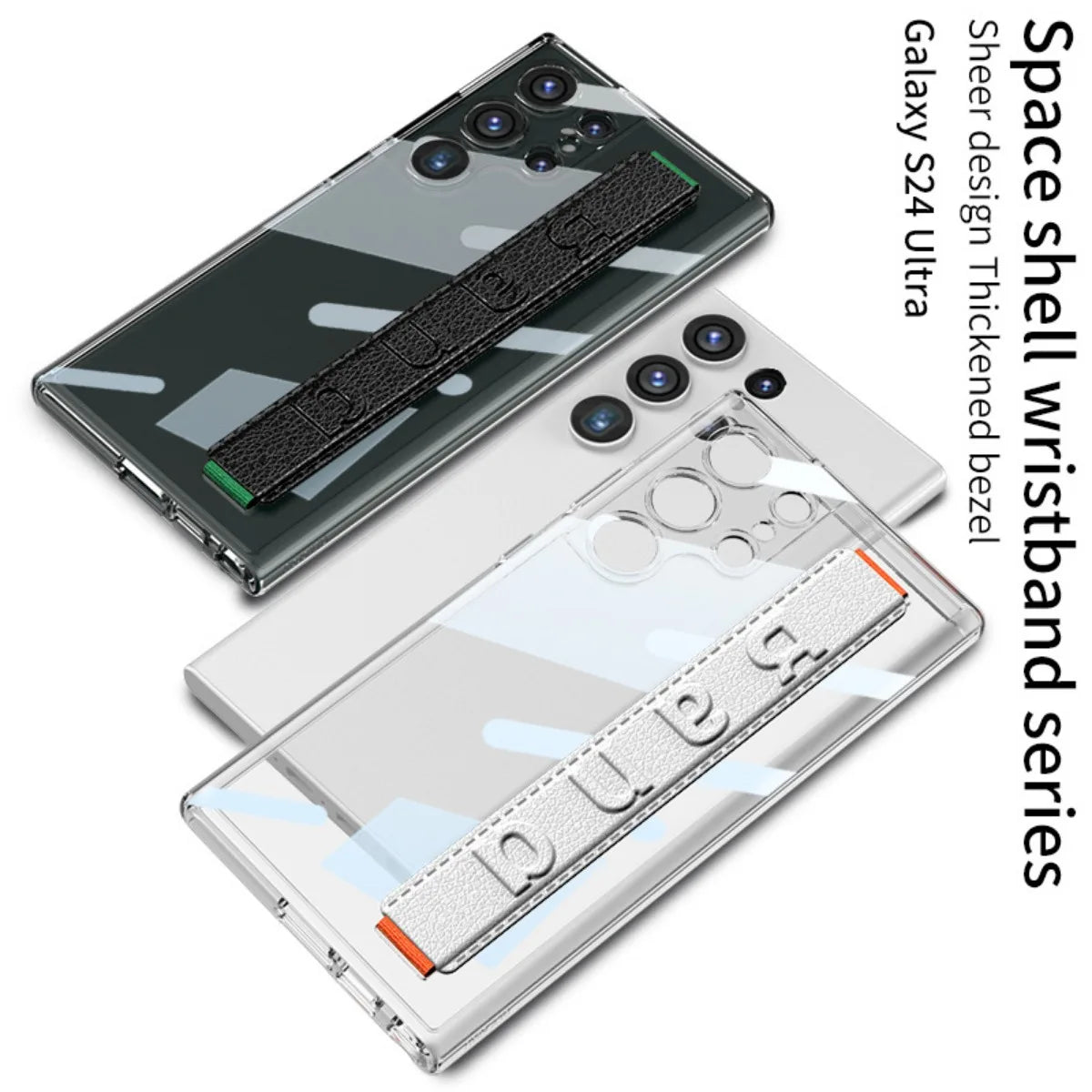 Shockproof Transparent S24 Ultra Case with Wristband - Odin case