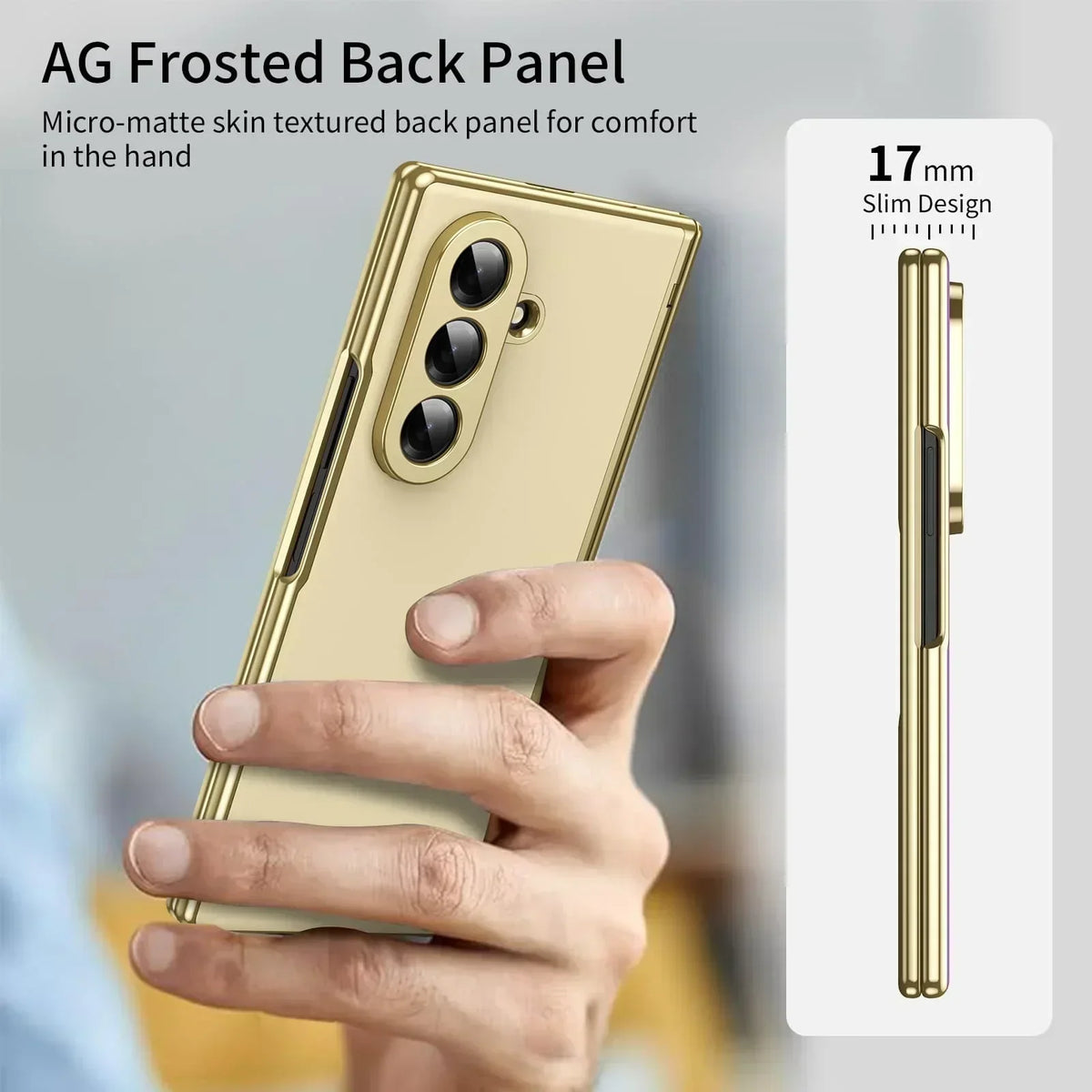 MagFold Slim – Magnetic Leather Case for Galaxy Z Fold