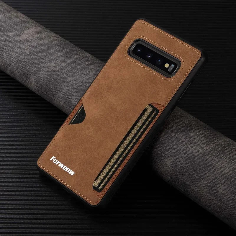 RetroVault™ Card Slot Leather Case