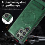 Samsung Galaxy S24 Case Leather Magnetic with Kickstand - Odin case