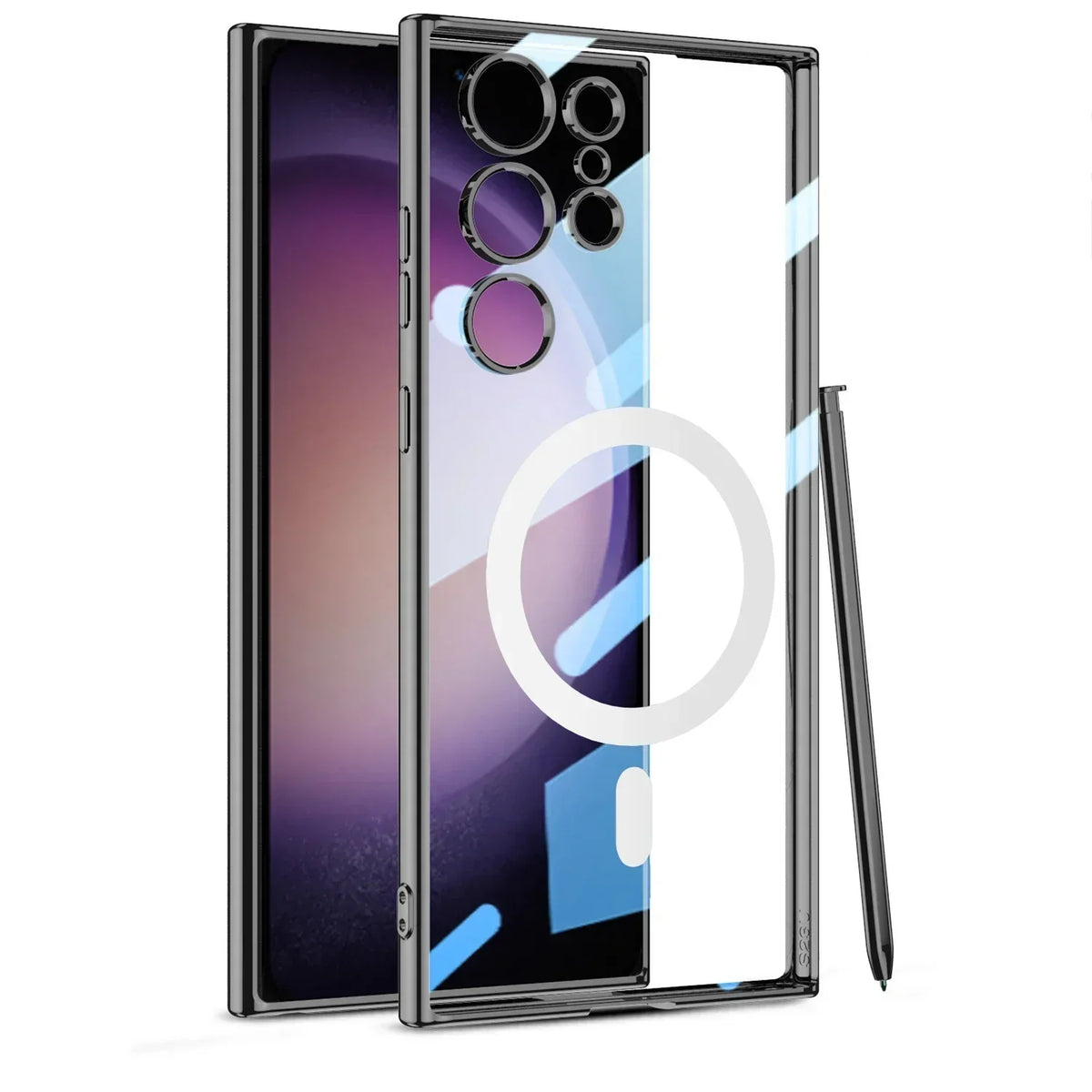 Samsung Galaxy S24 Transparent Magnetic Wireless Charging Case - Odin case