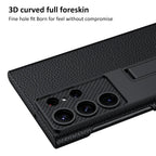 Ultra Thin Leather S24 Ultra Case with Bracket - Odin case