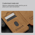 Leather S24 Ultra Case with Card Slot & Camera Protection - Odin case