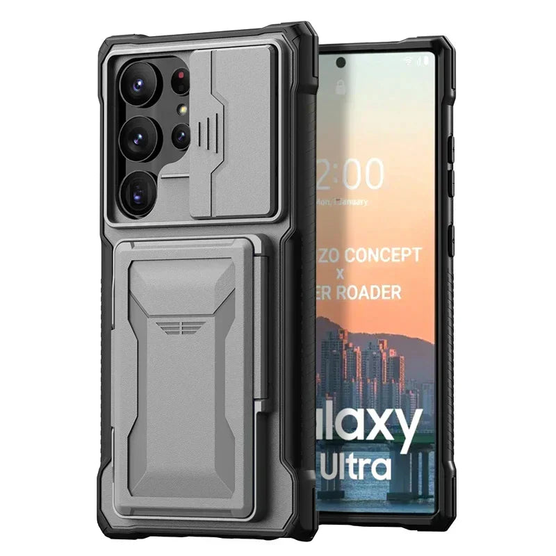 Shockproof S24 Ultra Case with Card Holder - Odin case