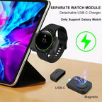 3 in 1 Foldable Wireless Charger for Galaxy S24 Series - Odin case