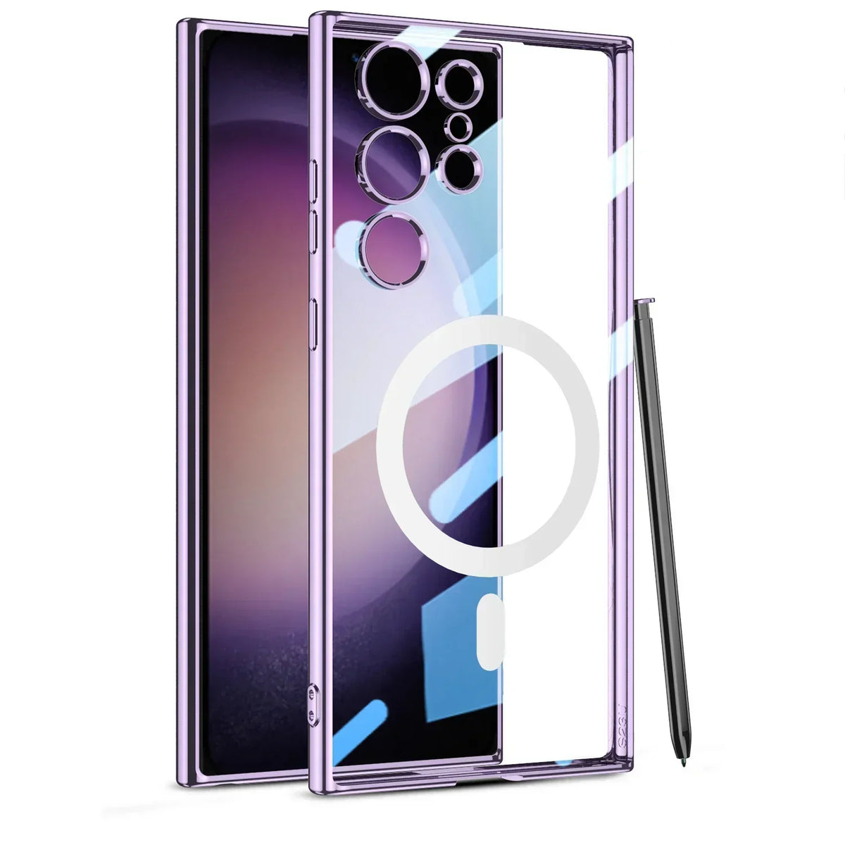 Samsung Galaxy S24 Transparent Magnetic Wireless Charging Case - Odin case
