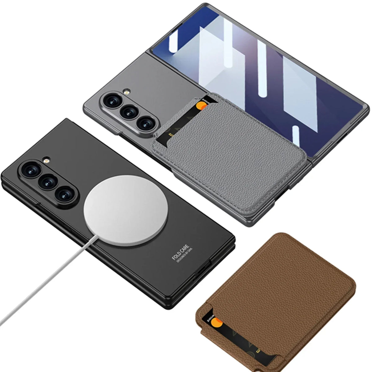 Magnetic Wallet Stand Case for Z Fold Series