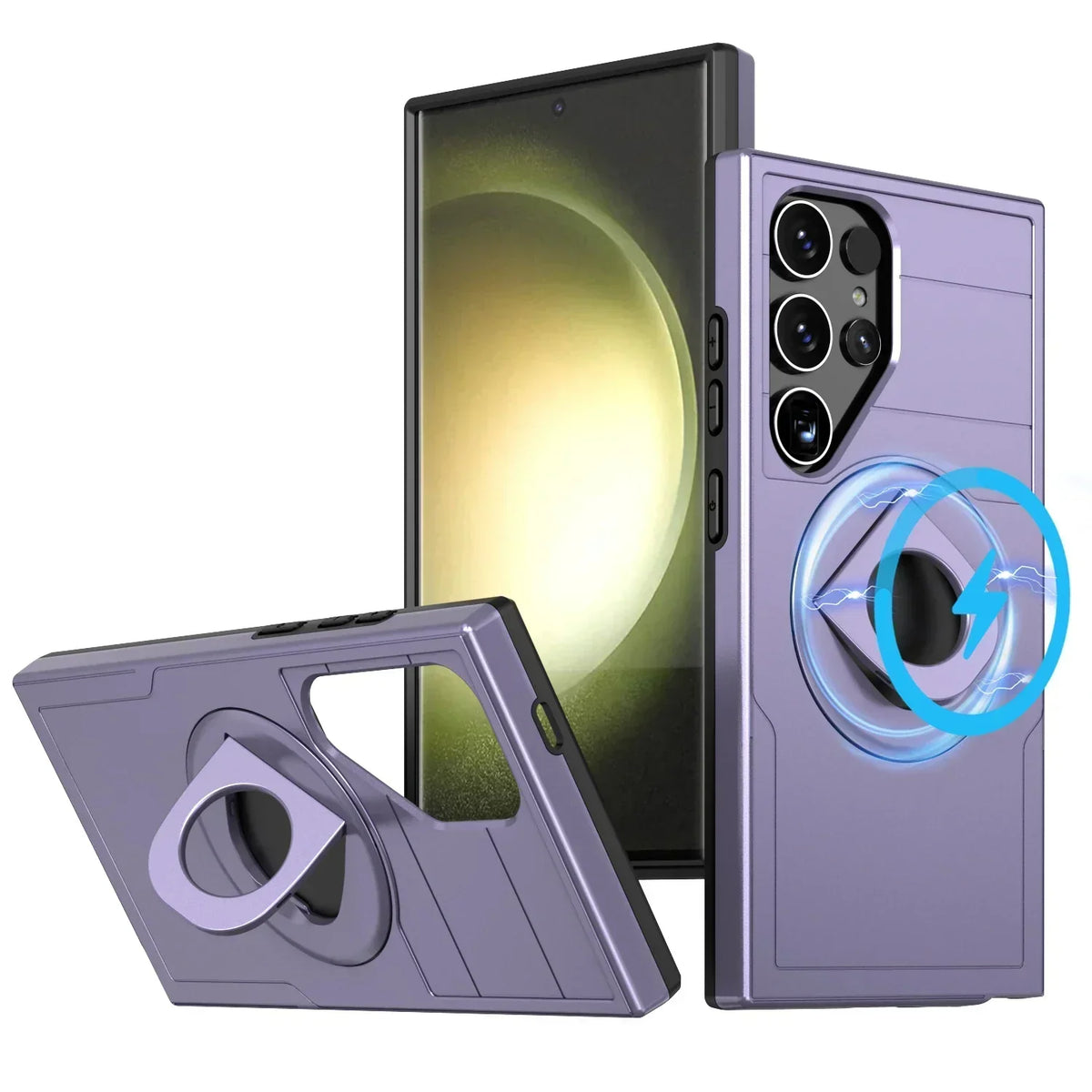 Shockproof Magnetic S24 Ultra Case with Kickstand - Odin case