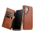 Melkco LuxeFlip – Genuine Cowhide Leather Vertical Case for Galaxy S25 Ultra
