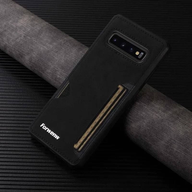RetroVault™ Card Slot Leather Case