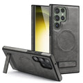 Samsung Galaxy S24 Case Leather Magnetic with Kickstand - Odin case