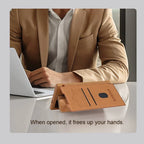 Leather S24 Ultra Case with Card Slot & Camera Protection - Odin case