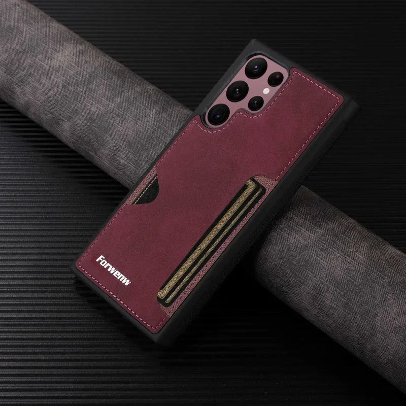 RetroVault™ Card Slot Leather Case