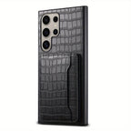 CrocElite Pro – Crocodile Texture Card Holder Case for Galaxy S Ultra Series