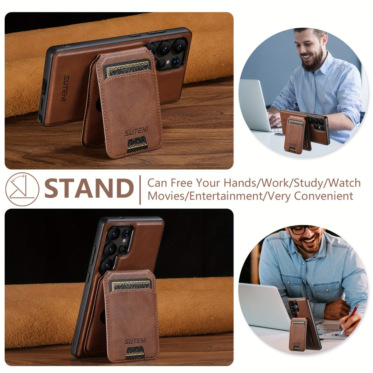 MagFold Wallet Stand Case For Samsung Galaxy S Series